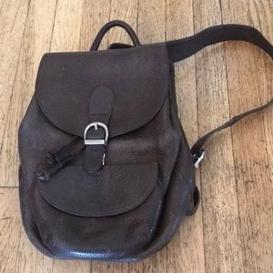 Vintage leather backpack
